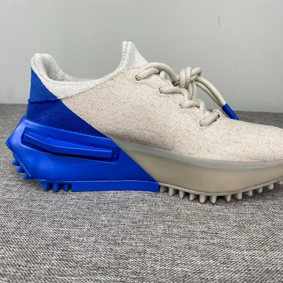 Adidas Pharrell William Human Race NMD S1 MAHBS Men 6.5 HP2641 Oatmeal Blue NWOT - Picture 12 of 12